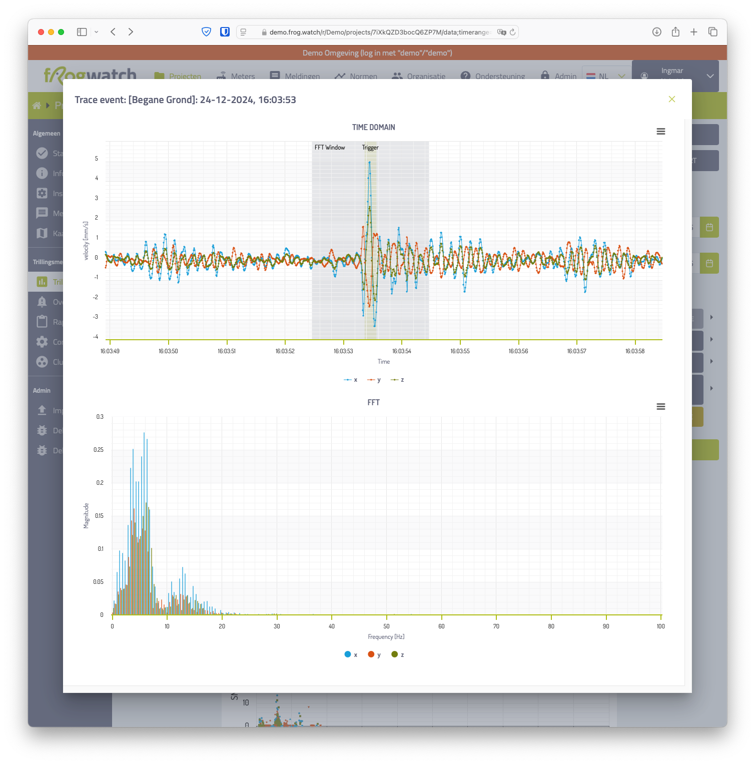 Trace Screenshot